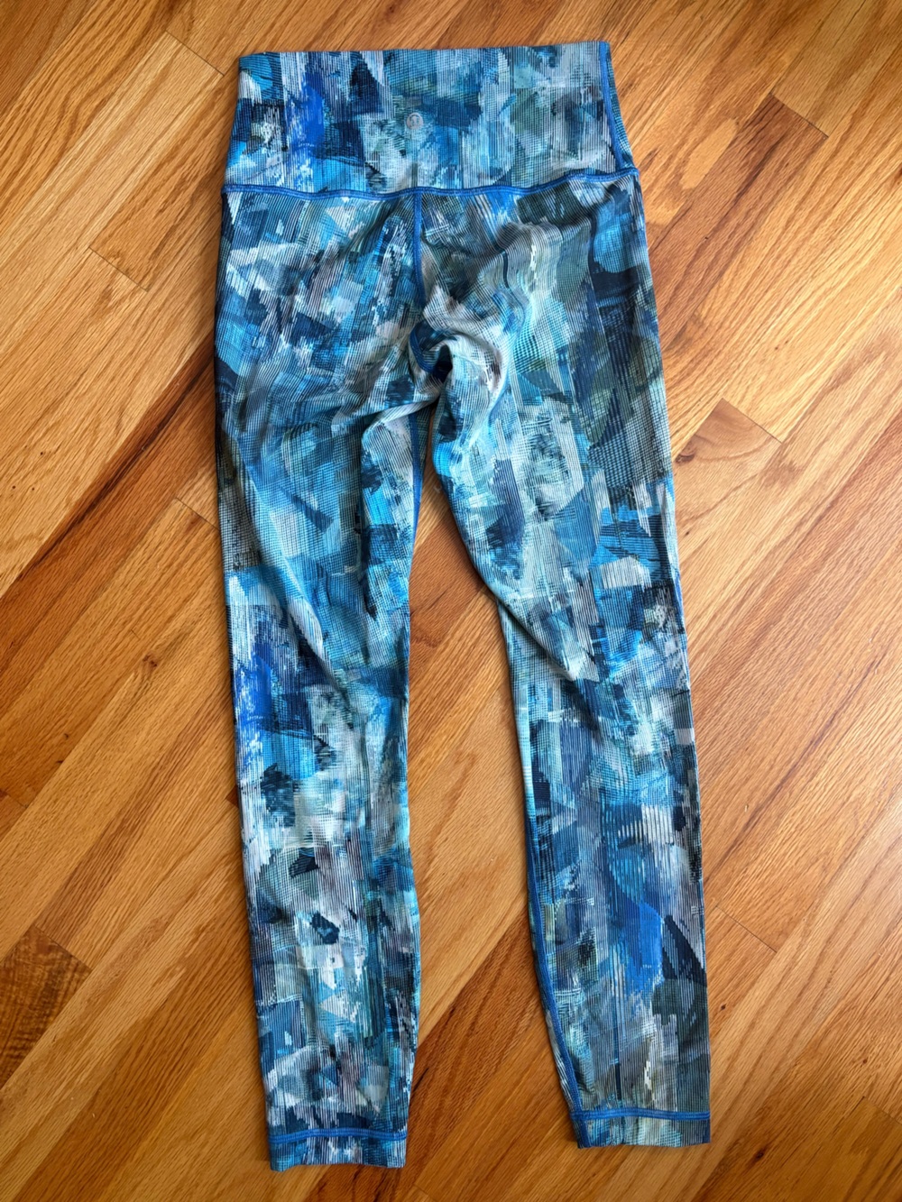 Blue Printed Lululemon Leggings